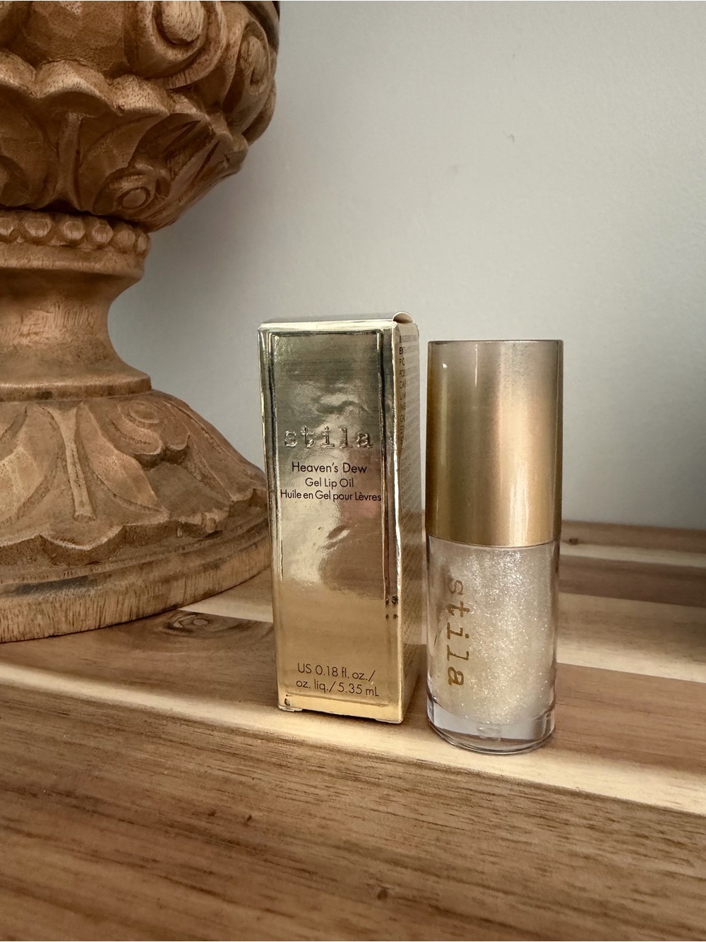 Stila Heaven's Dew Gel Lip Oil - Gold & Silver NEW